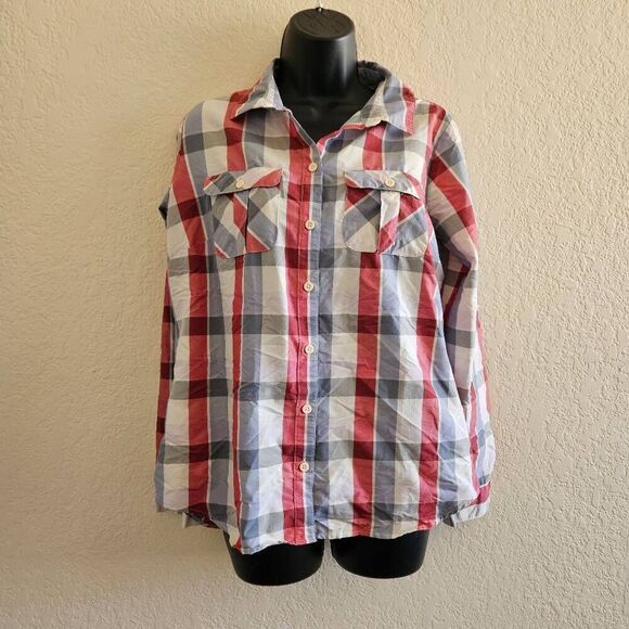 Eddie Bauer Plaid Button Up Shirt - Picture 1 of 10